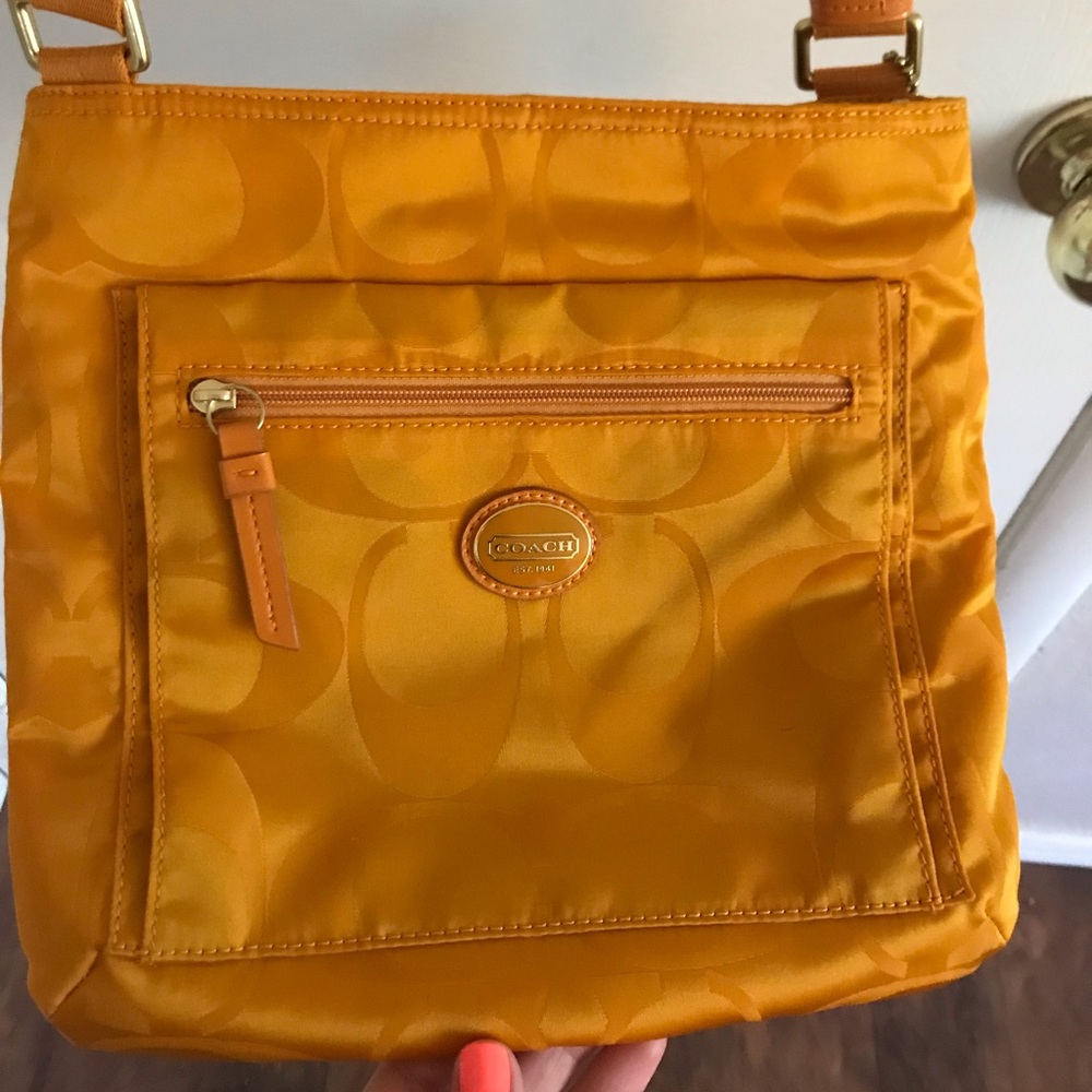 Yellow Coach Crossbody Bag